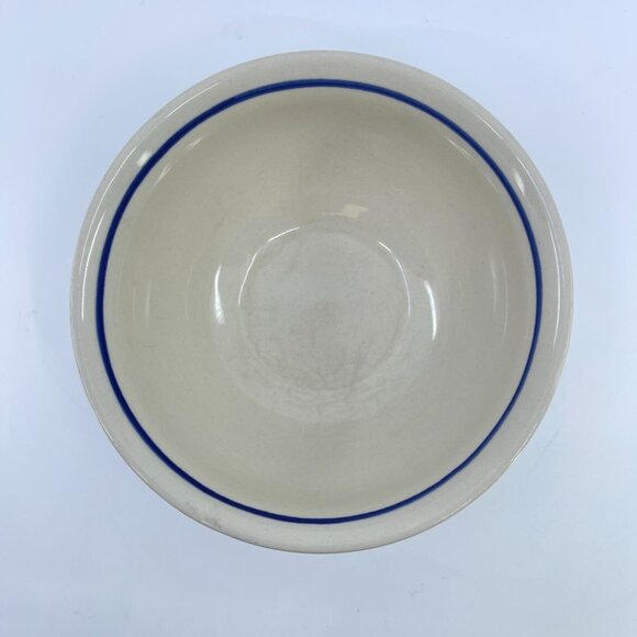 vintage boleslawiec polish pottery bowl "peacock eye with leaves" pattern - Picture 2 of 6